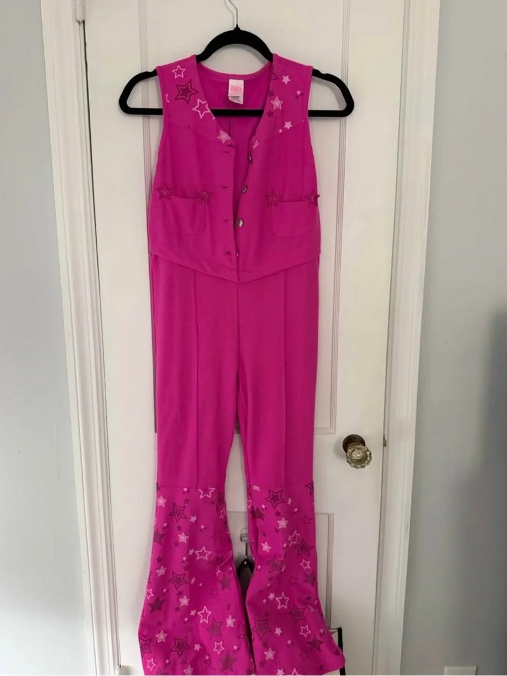 Women’s Fuchsia Star-Print Jumpsuit